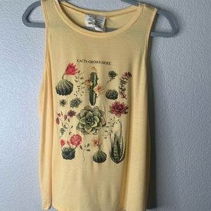 FRENCH PASTRY XL “ Cacti Grows Here” Tank P301